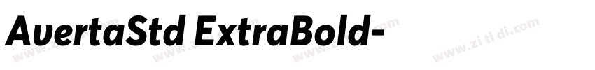 AvertaStd ExtraBold字体转换